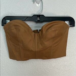 Everlane Cropped Bustier Top Size 00